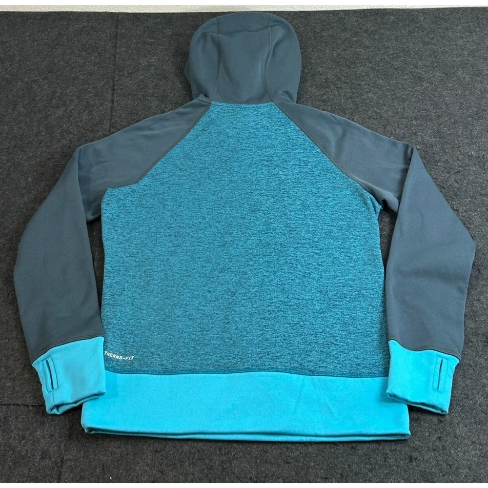 Nike‎ Therma-Fit Fleece Hoodie Sweatshirt Women's Size Medium 548804-479 Blue